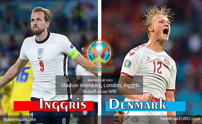 Inggris vs Denmark Semifinal EURO 2020