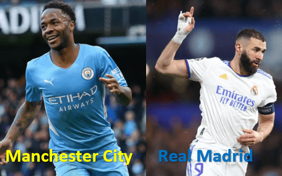 Man City vs Real Madrid Liga Champions